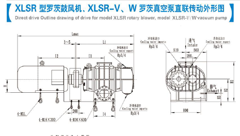 罗茨鼓风机拆解图:三叶罗茨风机结构图什么样？